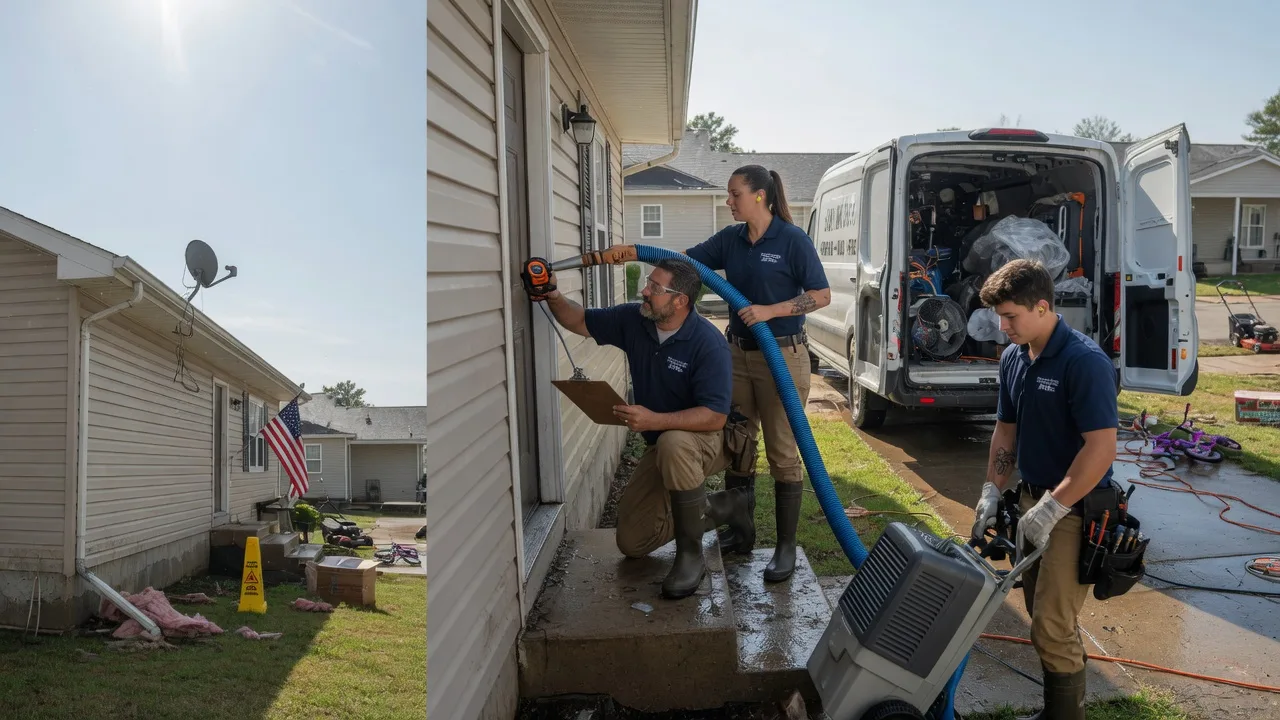 Ceiling Water Damage Restoration in Chapin, IL near me